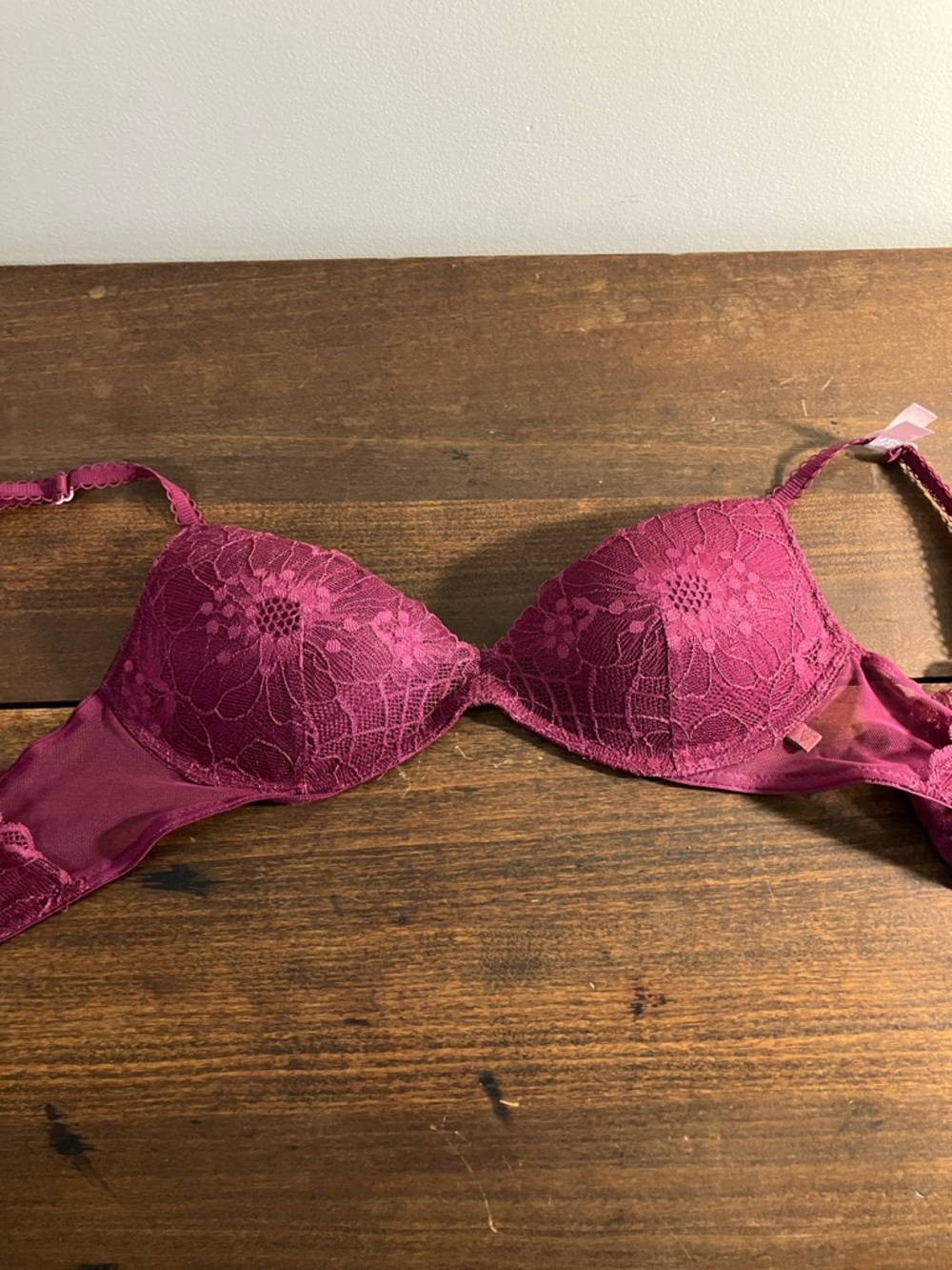 Victoria's Secret Plum Lace Push-Up Bra